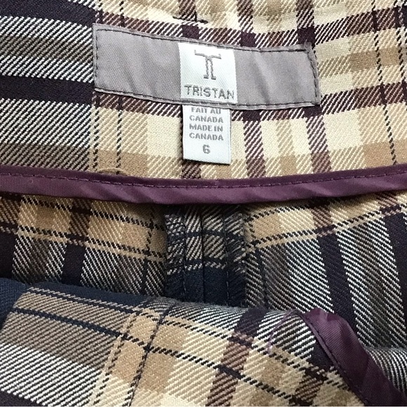 Women plaid pant is very good condition. Tristan (Canadian brand). - Picture 4 of 7